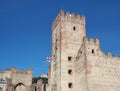 Marostica, Vicenza, Italy. The castle at the lower part of the town Royalty Free Stock Photo