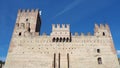 Marostica, Vicenza, Italy. The castle at the lower part of the town Royalty Free Stock Photo