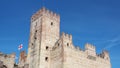Marostica, Vicenza, Italy. The castle at the lower part of the town Royalty Free Stock Photo
