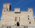 Marostica, Vicenza, Italy. The castle at the lower part of the town Royalty Free Stock Photo