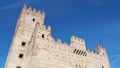 Marostica, Vicenza, Italy. The castle at the lower part of the town Royalty Free Stock Photo