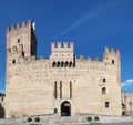 Marostica, Vicenza, Italy. The castle at the lower part of the town Royalty Free Stock Photo