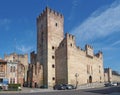 Marostica, Vicenza, Italy. The castle in the lower part of the town Royalty Free Stock Photo