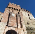 Marostica, Vicenza, Italy. The castle at the upper part of the town on the top of the hill Royalty Free Stock Photo