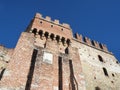 Marostica, Vicenza, Italy. The castle at the upper part of the town on the top of the hill Royalty Free Stock Photo