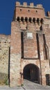 Marostica, Vicenza, Italy. The castle at the upper part of the town on the top of the hill Royalty Free Stock Photo