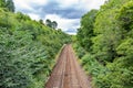 Marple, Cheshire, UK. Railway track of the Hope Valley Line Royalty Free Stock Photo
