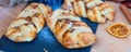 Marple and pecan plait pastry Royalty Free Stock Photo