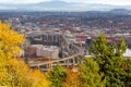 Marquam Bridge over Willamette River Fall Scene Portland OR USA