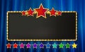 Marquee banner with stars