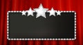 Marquee banner with stars