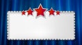 Marquee banner with stars