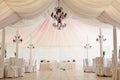Marquee for the celebration of the wedding Royalty Free Stock Photo