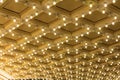 Marquee Lights on Broadway Theater Ceiling Royalty Free Stock Photo