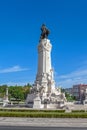 Marques de Pombal Square and Monument in Lisbon Royalty Free Stock Photo