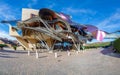 Marques de Riscal Hotel, a Frank Ghery building in Elciego, Spain, on March 2018