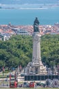 Marquis of Pombal Square roundabout city of lisbon