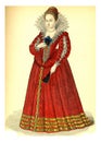 Marquise of Verneuil, vintage engraving