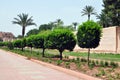 Marrakech defensive walls Royalty Free Stock Photo