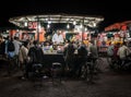 Chef in Djemaa el Fna square the kingdom of street food Marrakesch Morocco