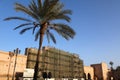 Marrakech monument renovation Royalty Free Stock Photo