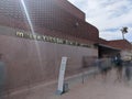 MARRAKECH, MOROCCO - APRIL 19, 2023 - Entrance and lettering of the Musem Yves Saint Laurent in Marrakech