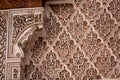 MARRAKECH, MOROCCO - APRIL 18, 2023 - Famous Madrassa Ben Youssef in the medina of Marrakech in Morocco Royalty Free Stock Photo