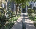 Marrakech, Morocco - Feb 21, 2023: Le Jardin Secret (The Secret Garden), in the old medina of Marrakech