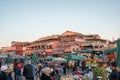 Marrakech, Morocco - 15 JAN 2019: Jemma El Fna square in Marrakech, Morocco Royalty Free Stock Photo