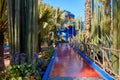 Marrakech / Morocco- 03/02/2016 : Jardin Majorelle Garden in Marrakech was founded in 1923, Yves Saint-Laurent lived here