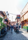 Street life in the medina of Marrakech. Morocco