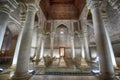 The room with the twelve columns in Saadian Tombs in Marrakech, Morocco Royalty Free Stock Photo