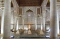 The room with the twelve columns in Saadian Tombs in Marrakech, Morocco Royalty Free Stock Photo