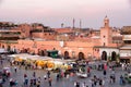 Marrakech Morocco souks tourists square