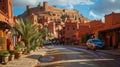 Marrakesch, view of the old town in Morocco Royalty Free Stock Photo