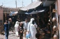 1974. Morocco. Marrakesh, bazaar. Cobberstreet. Royalty Free Stock Photo