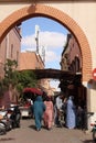 Old gate in the centre of Marrakesh Royalty Free Stock Photo