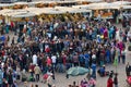 Marrakesh Jemaa el Fnaa attractions Royalty Free Stock Photo