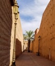 Marrakesh Medina city walls - old fortified city Royalty Free Stock Photo