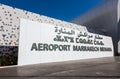 Marrakesh Menara Airport. Exterior of the airport of Marrakesh M