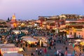 djemaa el fna square marrakesh morocco Royalty Free Stock Photo