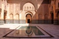 MARRAKESH, MOROCCO: Courtyard of the Medersa Ben Youssef