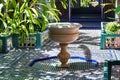 MARRAKESH, MOROCCO - JUNE 05, 2017: Fountain in the The Bahia Palace. Is a late 19th century palace in Marrakesh. Today it is a