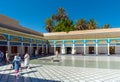 Marrakesh, Morocco - November 6, 2019: View of the courtyard of Bahia Palace