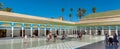 Marrakesh, Morocco - November 6, 2019: View of the courtyard of Bahia Palace