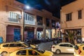 Marrakesh, Morocco. People wandering the streets of Marrakech during the night. Royalty Free Stock Photo