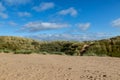 A Sandy Beach and Dunes, at Formby in Merseyside Royalty Free Stock Photo