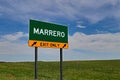 US Highway Exit Sign for Marrero Royalty Free Stock Photo
