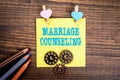 Marriage Counseling. Relationships, Family, Children, Depression and Help Concept Royalty Free Stock Photo