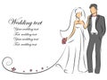 Marriage couple. Just married couples, wedding dancing and weddings celebration. Newlywed bride and groom, marriage Royalty Free Stock Photo